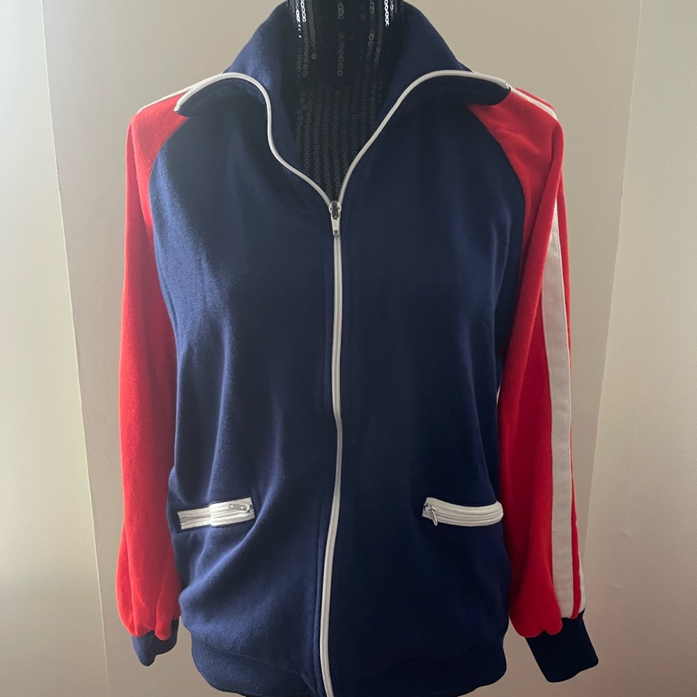 Vintage Kmart Zippered Track Jacket Size Large